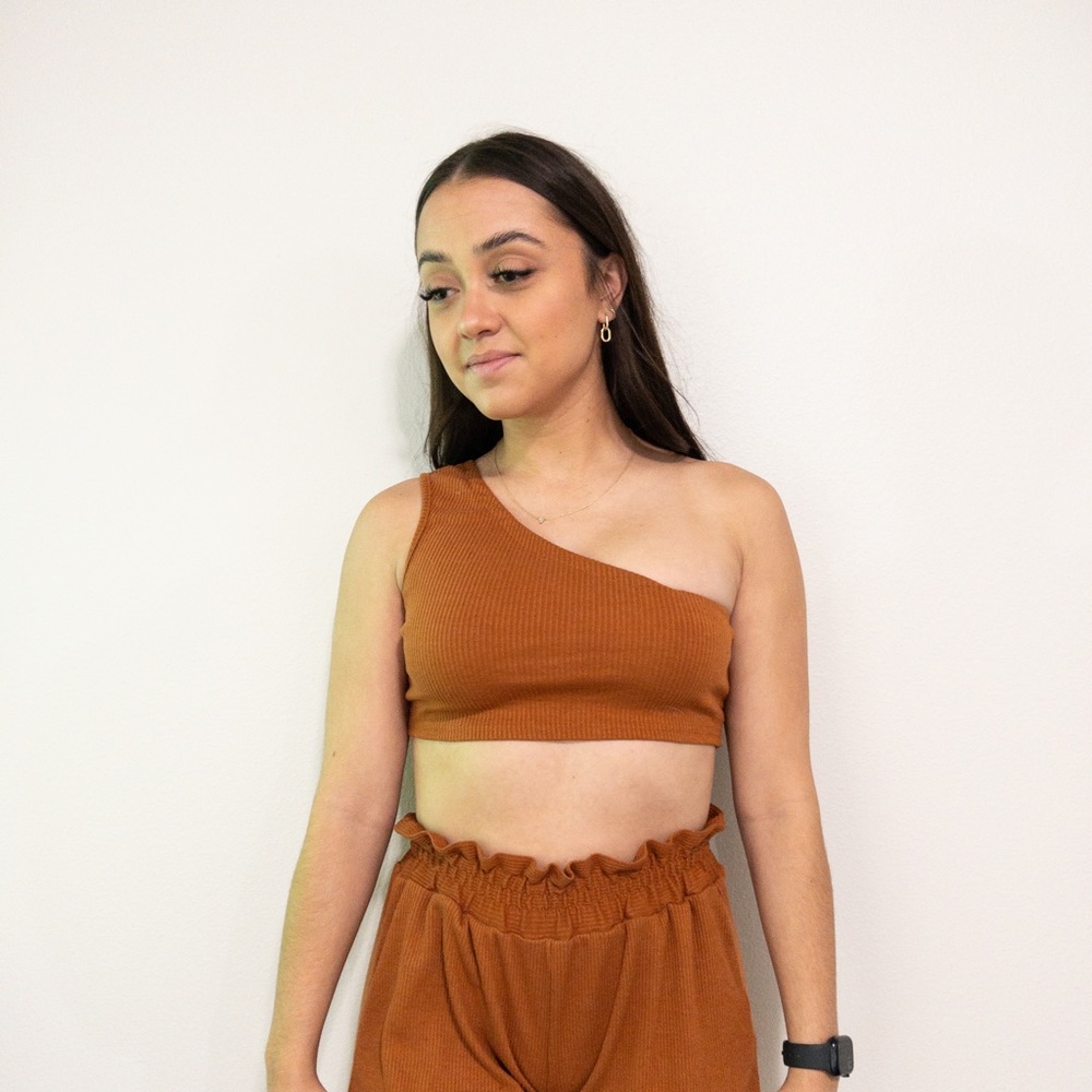 SHEIN Comfy Cozy Ribbed Set in Burnt Orange 🍊
